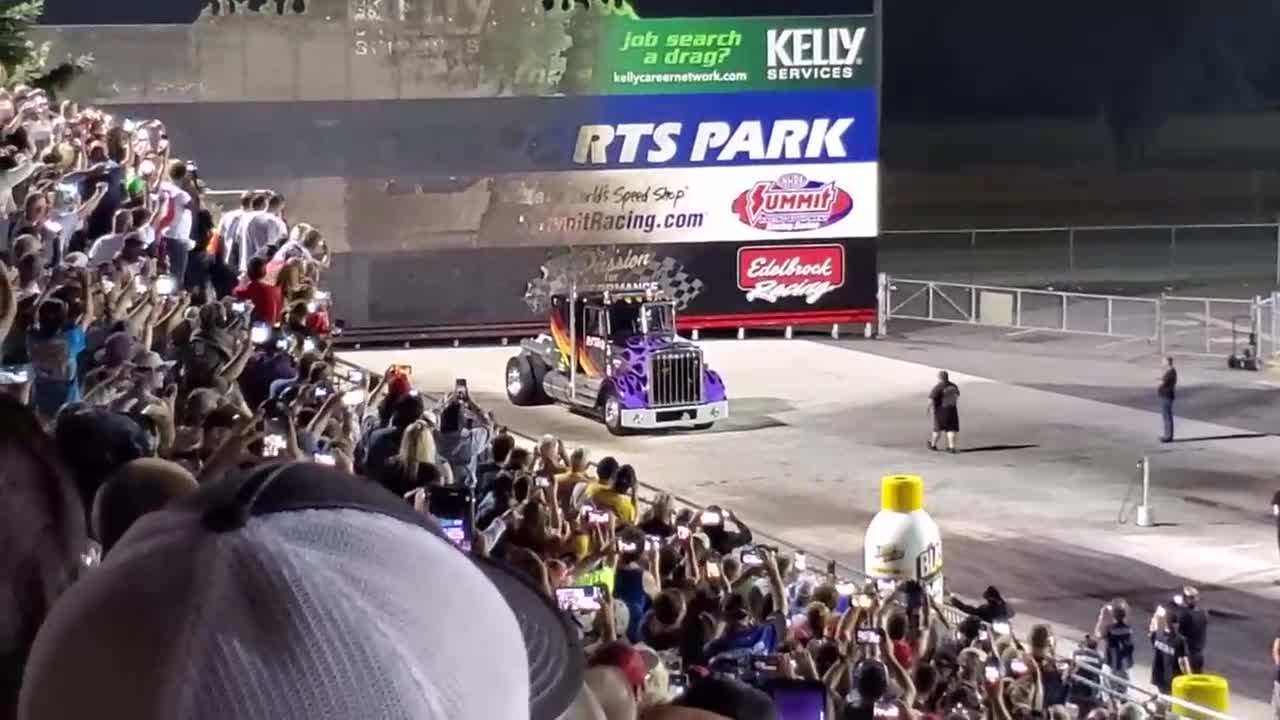 Jet Truck (Bob Motz) Catches Wall on Fire at Summit Motorsports Park 2019 INSANE!_1