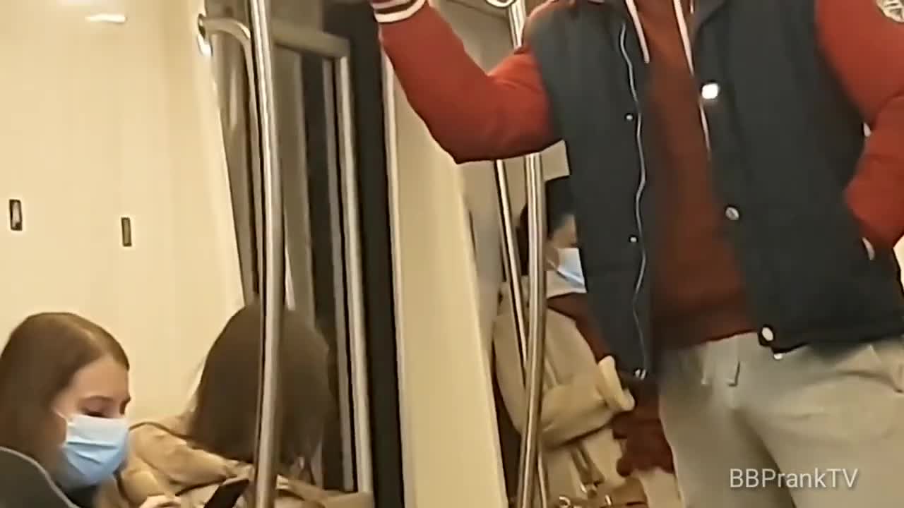 Prank in a subway