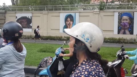 Ho Chi Minh city American consulate street photography exhibition. Beautifull faces