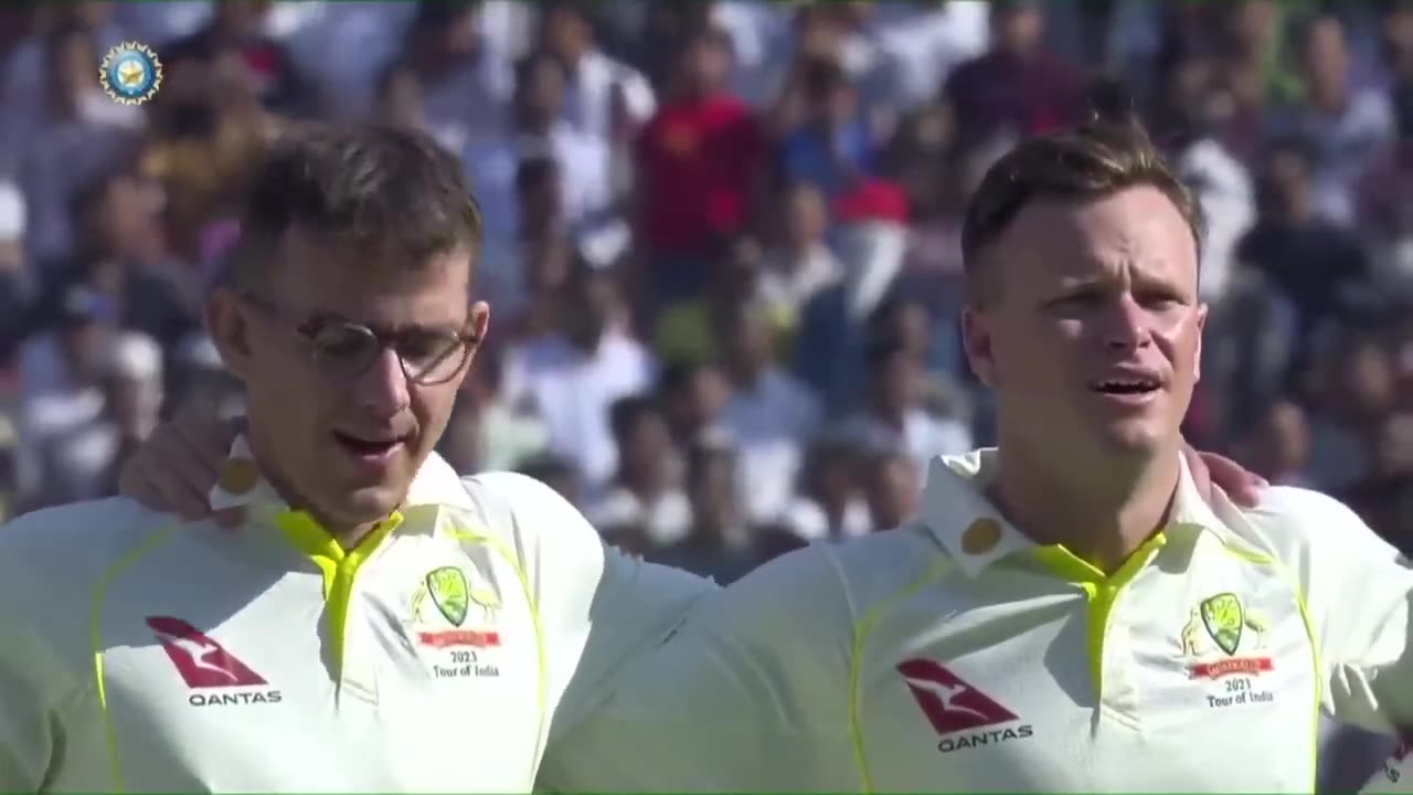 PM Modi & PM Albanese during National Anthems at Narendra Modi Stadium | Ind vs Aus| 4th Test Match