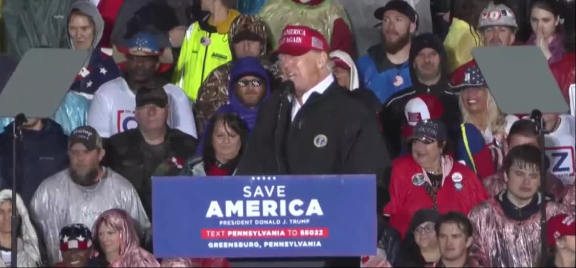 Trump Speaks at Rally in Greensburg, Pennsylvania