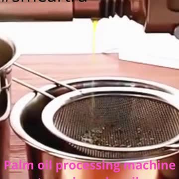 palm oil processing machine to make palm oil
