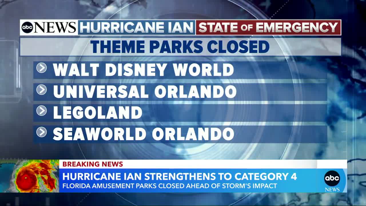 Orlando theme parks close to prepare for Hurricane Ian l GMA