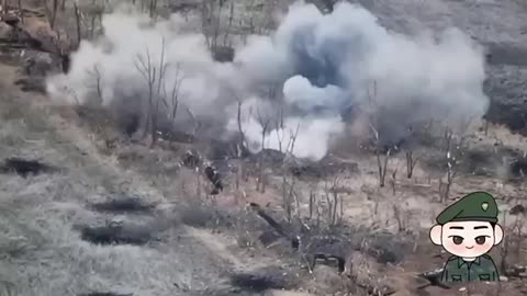 Ukrainians Vaporize Russian Trenches With Perfectly Landed Shell