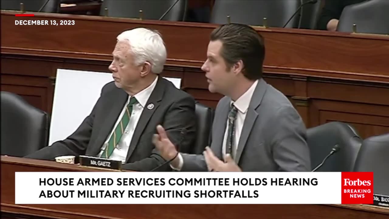 JUST IN- Sparks Fly During Heated Armed Services Committee Hearing About 'Wokeness' And Recruiting