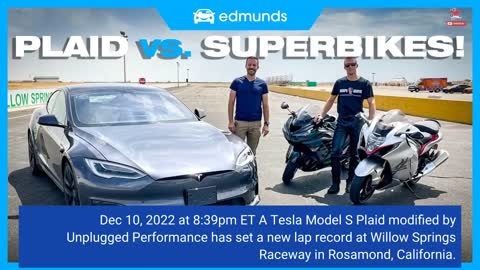 Tesla Model S Plaid Sets New Lap Record At Willow Springs Raceway