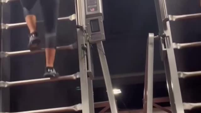 Who will win the stepper stair running chase