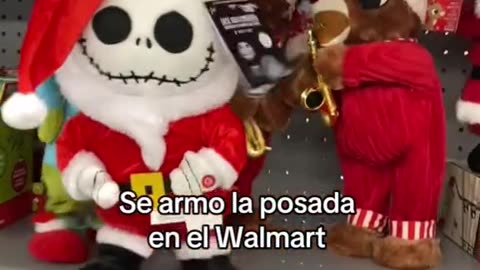 Party at walmart chrismas time