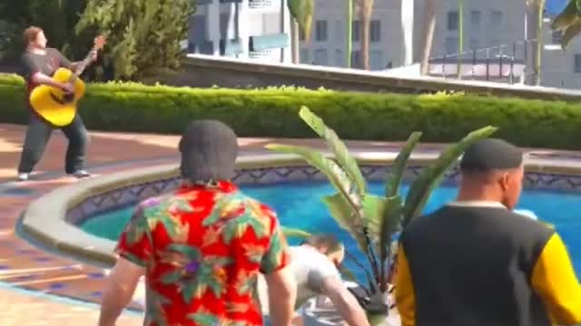 TREVOR SURPRISED BY MICHAEL FOR LUXURY CAR!#shorts #gta5 _ GTA 5