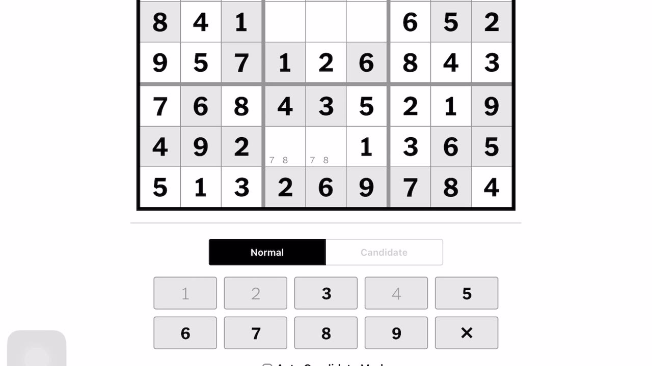 Sudoku 2023-06-04 easy