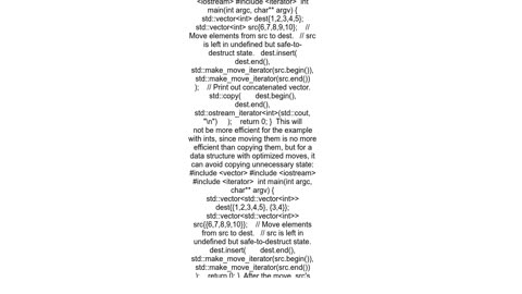 Concatenating two stdvectors