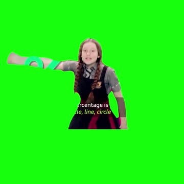 Bella Ramsey “A Percentage Is Circle Line Circle” Green Screen