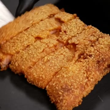 Shin ramen fried salmon 😺