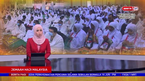 17 JUN 2022 – BERITA PAGI – JEMAAH HAJI MALAYSIA ; MUDAH SESUAIKAN DIRI DENGAN RAKAN SEBILIK