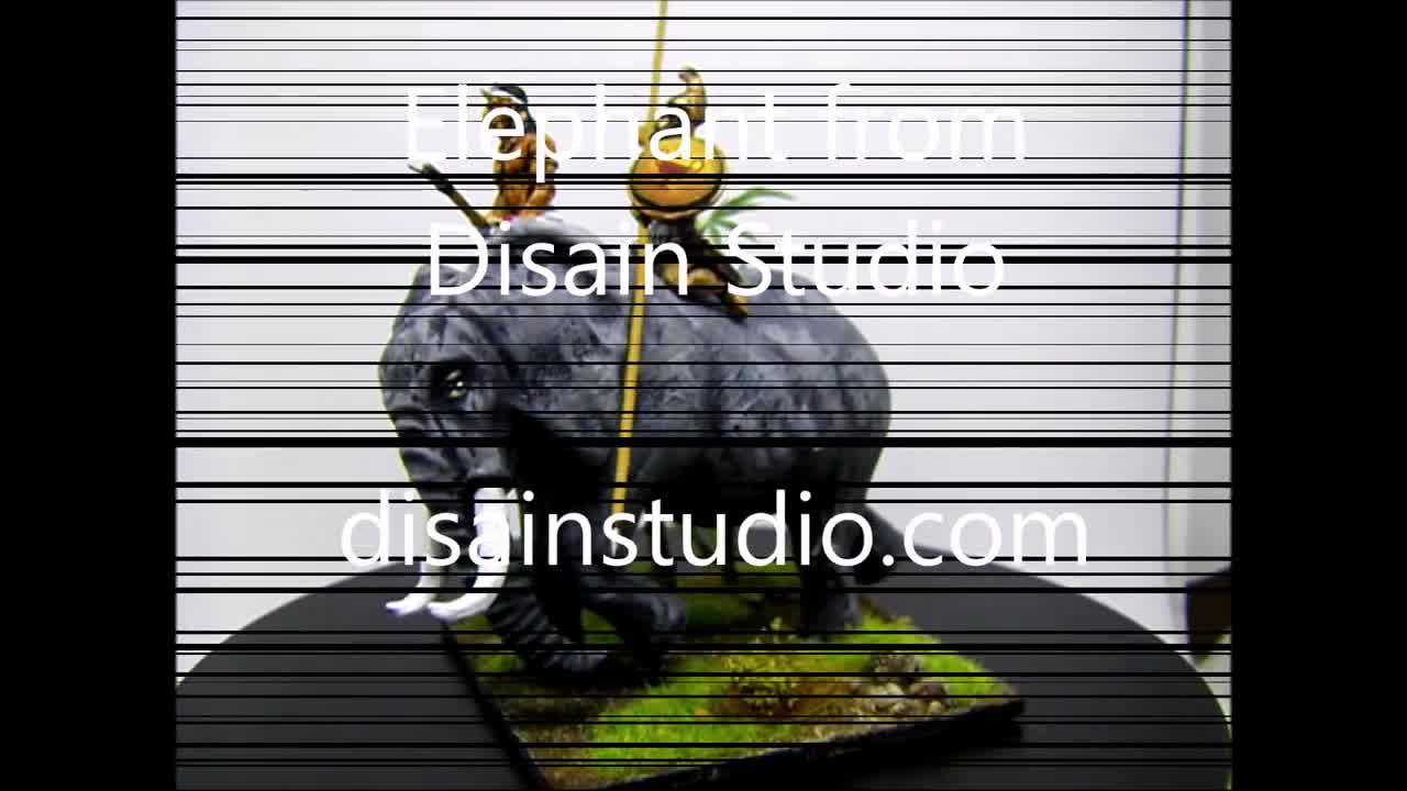 3D Printed Macedonian War Elephant in 28mm