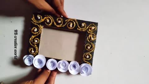 Three unique photo frame making ideas/best out of waste/home decoration idea