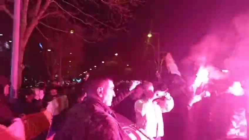 Rally in support of Russia in Podgorica, Montenegro
