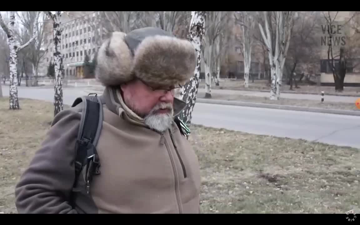 2015 Ukraine war. Meeting foreign mercenaries of Donetsk army