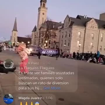 BREAKING: A car just plowed through a crowd at a Christmas parade