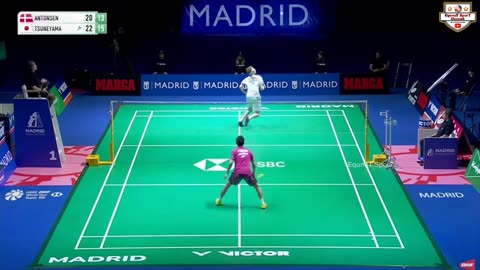 highlights - KANTA TSUNEYAMA vs ANDERS ANTONSEN - spain masters 2023