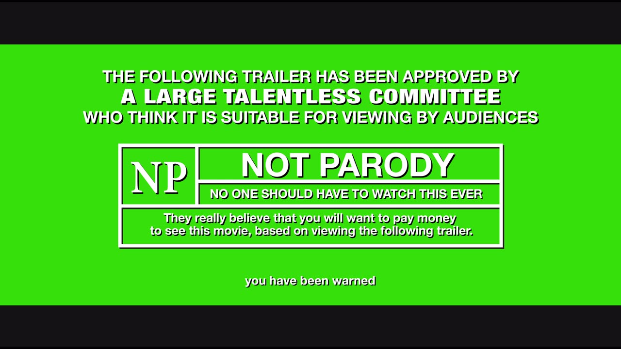 Not Parody Trailer Warning Pre-trailer