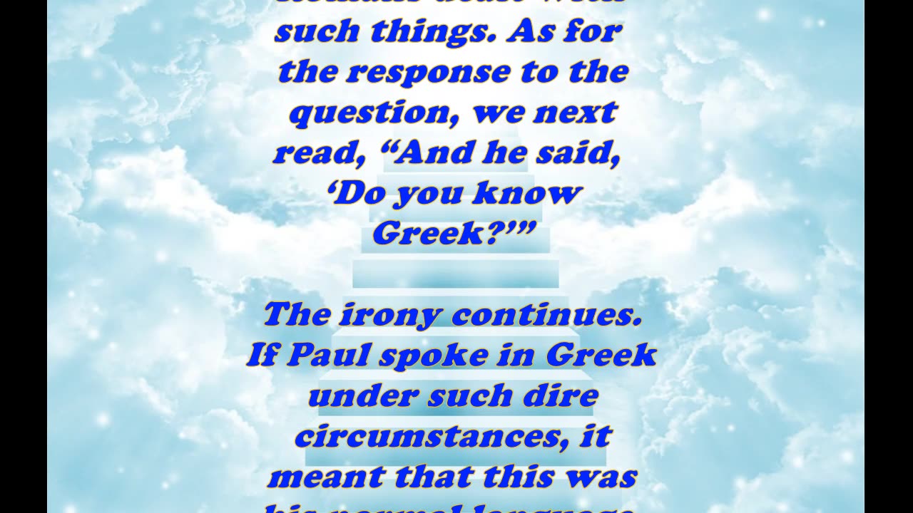 The Book of Acts 21:37 - Daily Bible Verse Commentary
