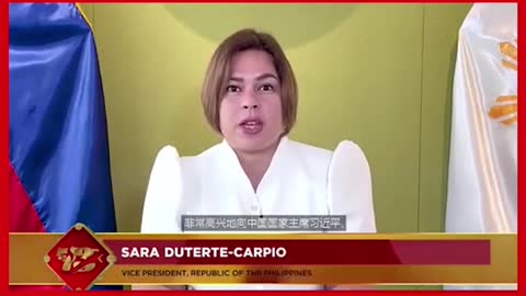 VP Sara Duterte, nagbigay ng mensahe sawikang。Mandarin