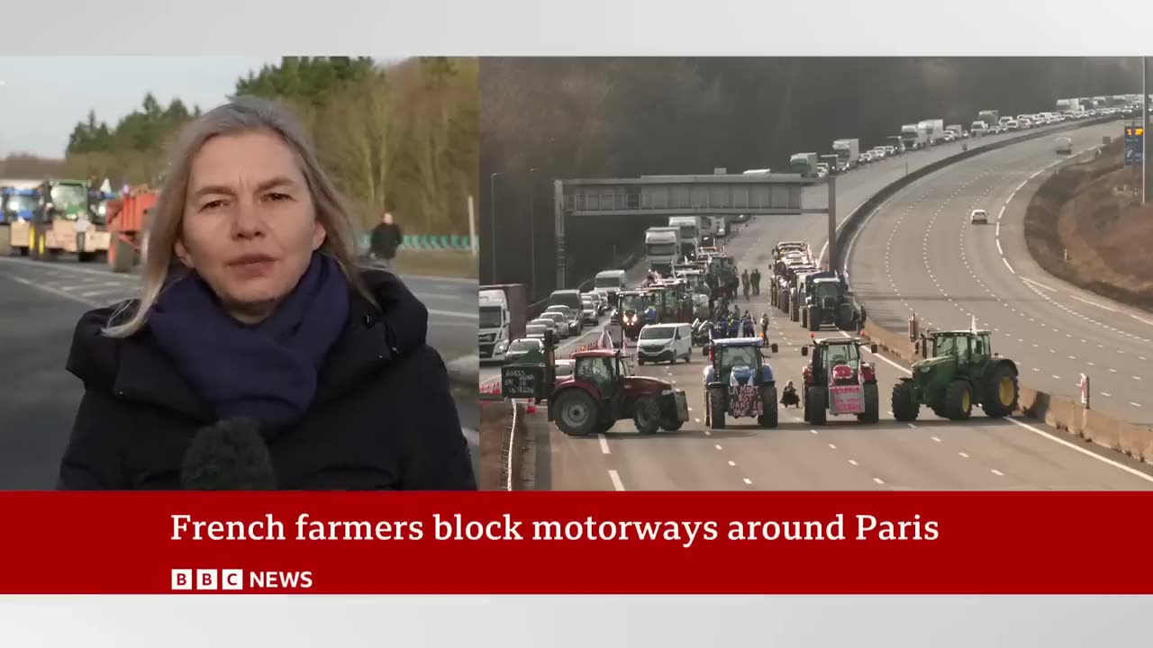 Tractors block major roads in Europe as farmer protests continue