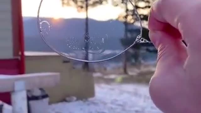 Instant Water Freezing Satisfying