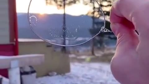 Instant Water Freezing Satisfying