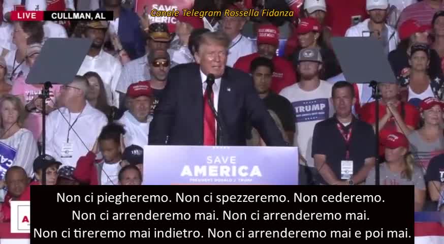 Le parti salienti del discorso di Trump in Alabama!💥💥💥