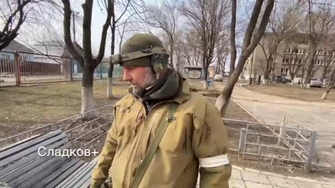 Captured base of 503rd Marine battalion of Ukraine armed forces in Mariupol