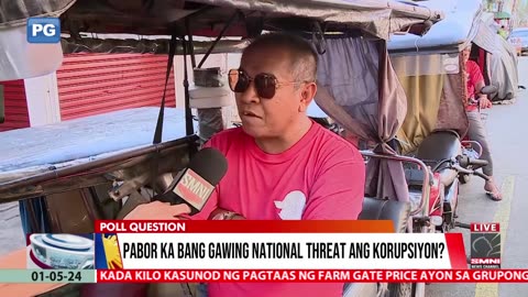 #PulsoNgBayan | Pabor ka bang gawing national threat ang korupsiyon?