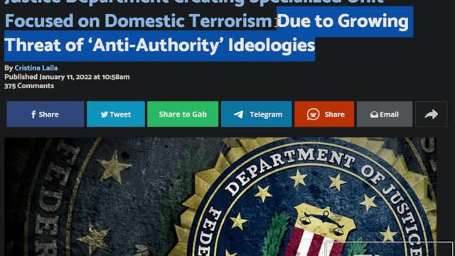DOJ Creates Specialized Unit To Target Anti-Authority