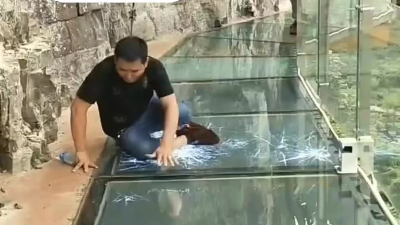 Funny Glass bridge Video For Entertainment |