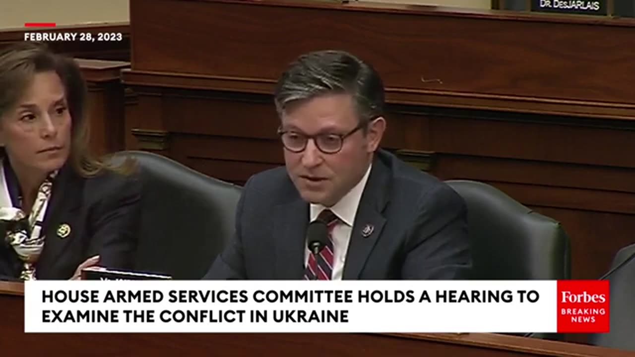 Mike Johnson Urges More Robust Accounting For And Auditing Of Military Aid Sent To Ukraine