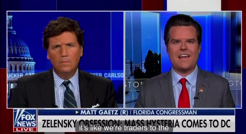 Matt Gaetz about Zelensky's Speech: "cover for an otherwise totally indefensible spending bill"