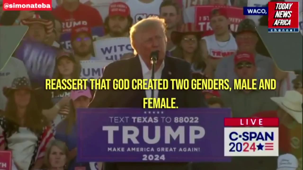 President Trump - God created two genders [Short]