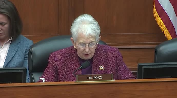 Rep. Viriginia Foxx to LGBTQ activist: “For years, Committee Democrats have called for defunding of the police, has that made for a good policy?”