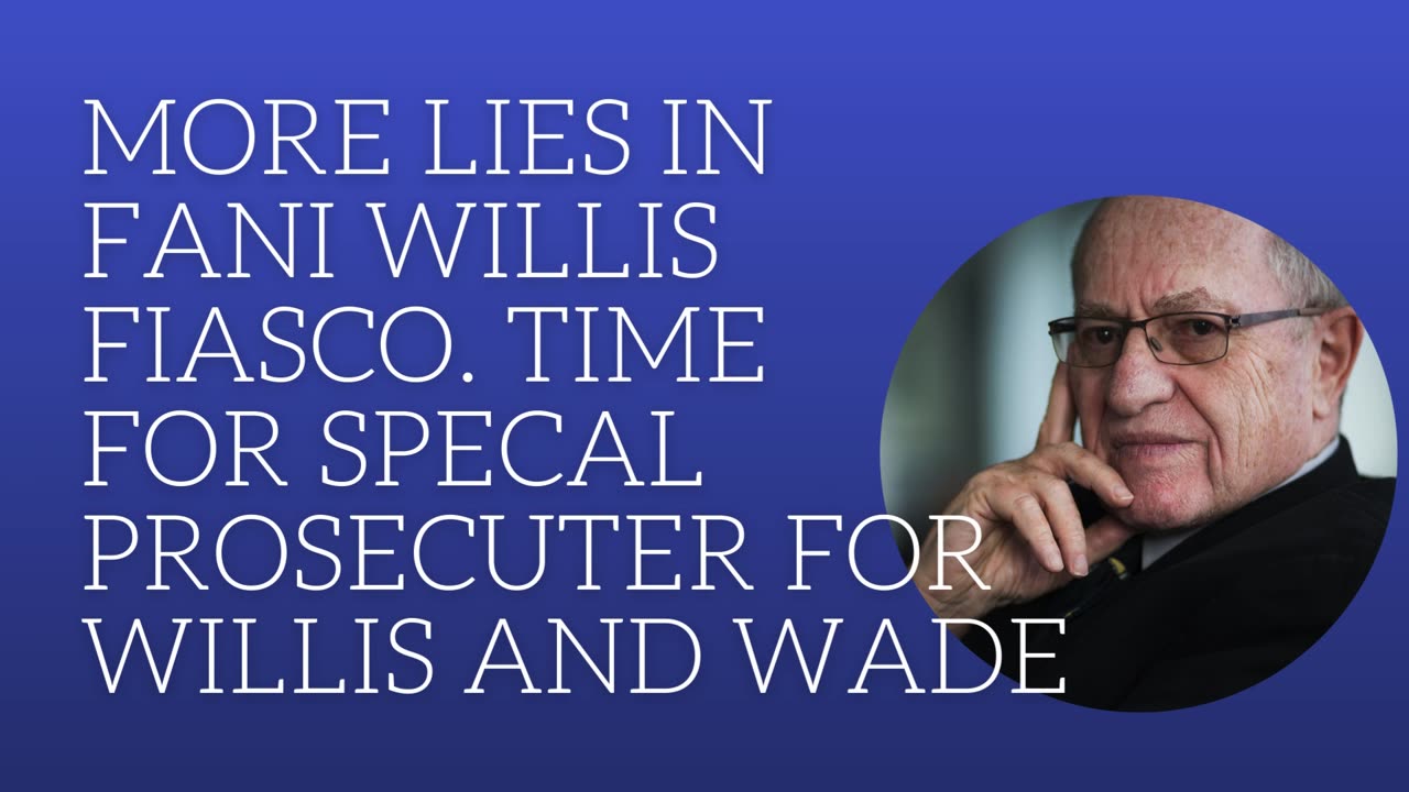 More lies about the Fani Willis fiasco .Time for special prosecutor for Willis and Wade.