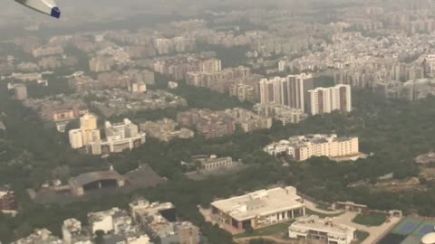 Delhi city from sky