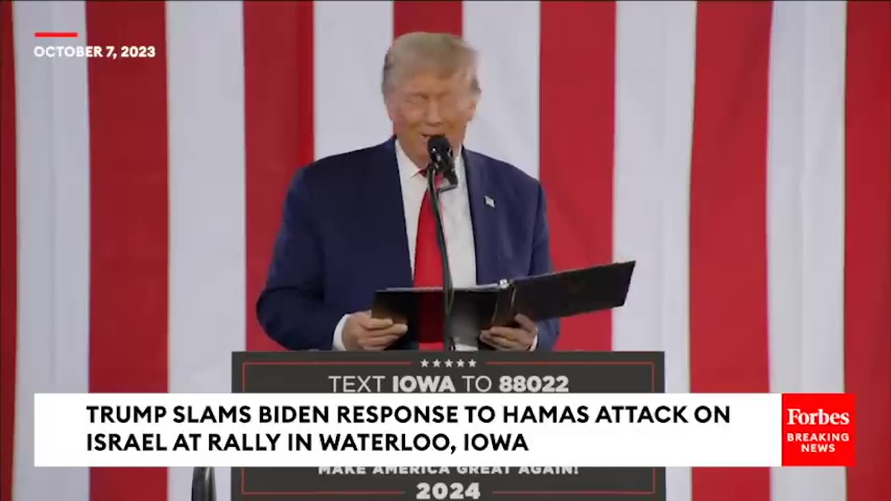 BREAKING NEWS: Trump Reacts To Biden's Just-Delivered Statement About Hamas Attack On Israel