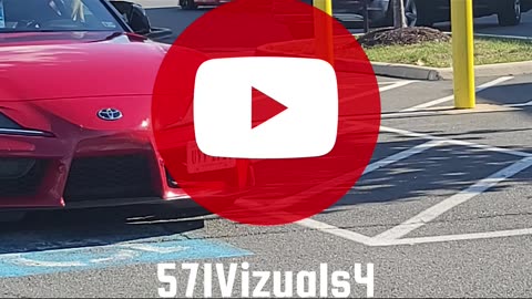 Toyota Supra MK4 and Acura NSX leaving Cars and Coffee Dulles Landing