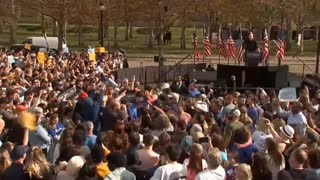 News Camera Angle of FETTERMAN/OBAMA rally CRASH