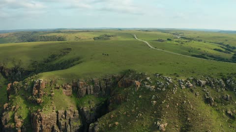 beautiful landscape seen from the heights