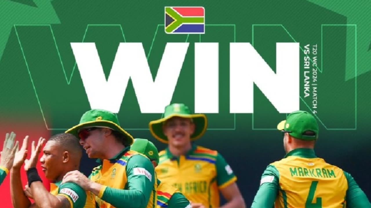 4th Match T20 world Cup 2024.#SAvsSL.South Africa won by 6 Wkts #shorts #shortvideo #youtubeshorts