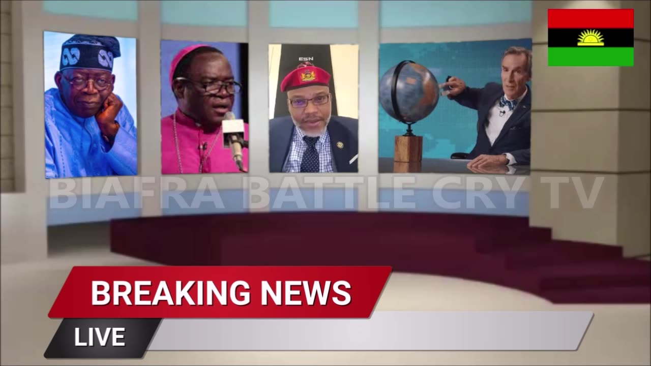 MAZI NNAMDI KANU LIVE BROADCAST STUDIO WITH BISHOP KUKA, TINUBU, BUHARI AND FULANI