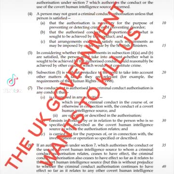 COVERT HUMAN INTELLEGANCE BILL UK ARE GOVERNMENT WANTS TO KILL US