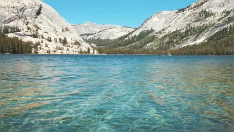 Tenaya Lake In Yosemite National Park Beautiful Calm Lake