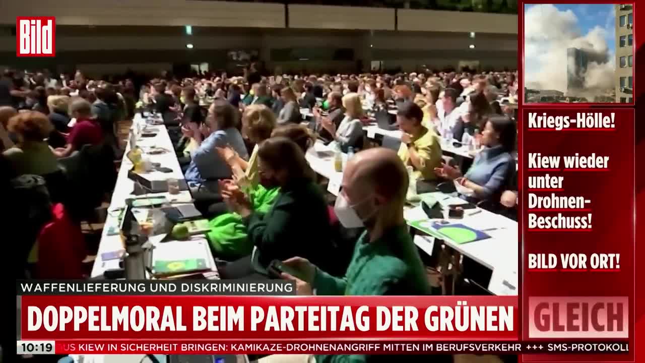 Heuchelei-Parteitag der Grünen: Mit Maske tagen, ohne Maske feiern